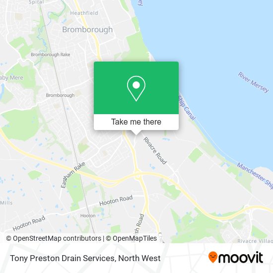 Tony Preston Drain Services map