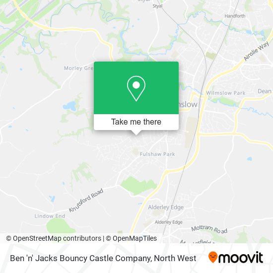 Ben 'n' Jacks Bouncy Castle Company map