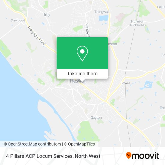 4 Pillars ACP Locum Services map