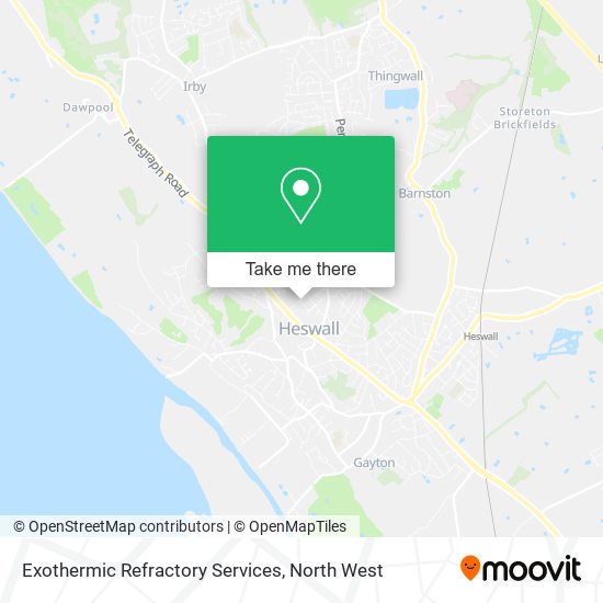 Exothermic Refractory Services map