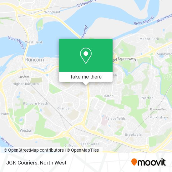 JGK Couriers map