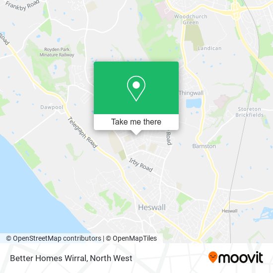 Better Homes Wirral map