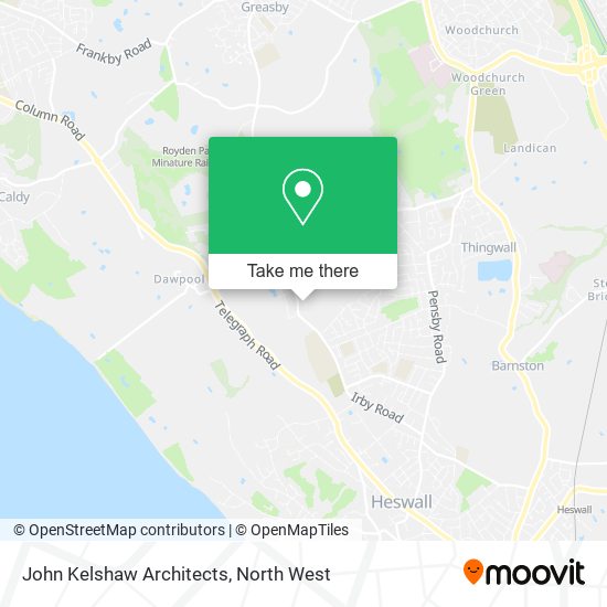 John Kelshaw Architects map
