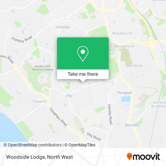 Woodside Lodge map