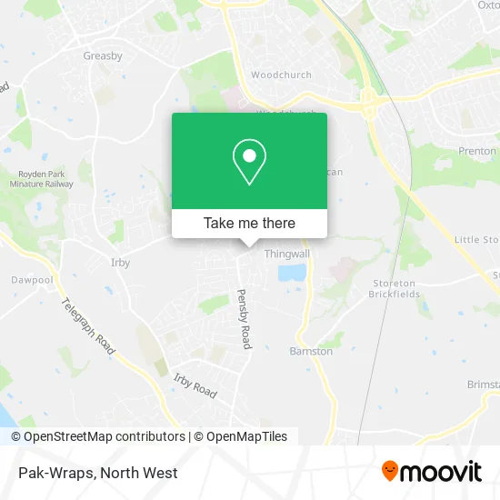 Pak-Wraps map