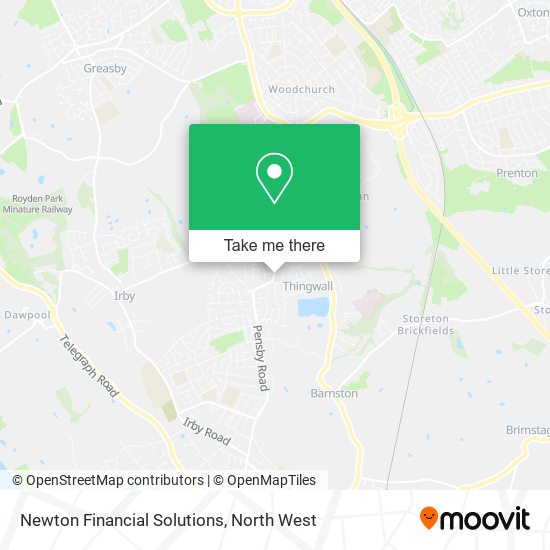 Newton Financial Solutions map
