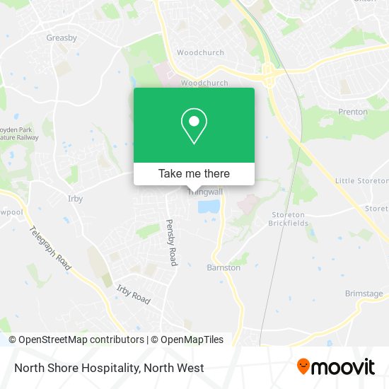 North Shore Hospitality map