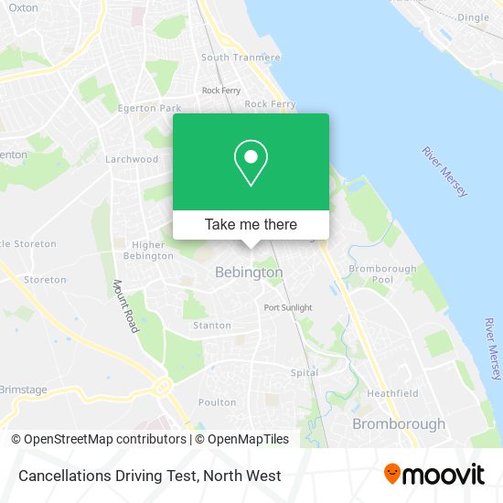 Cancellations Driving Test map