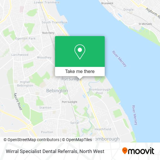 Wirral Specialist Dental Referrals map