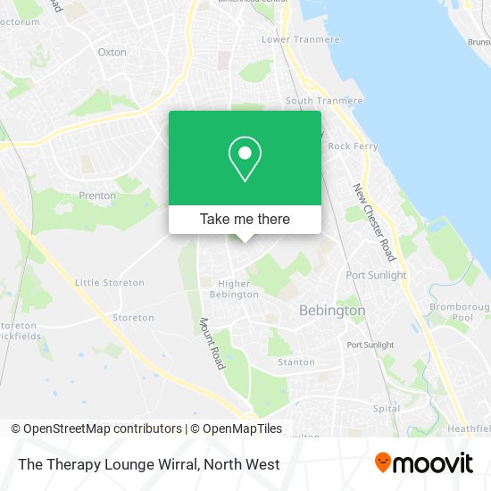 The Therapy Lounge Wirral map