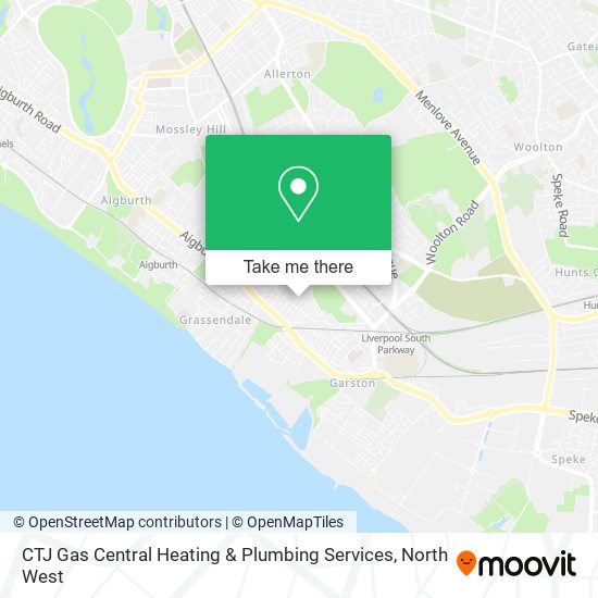 CTJ Gas Central Heating & Plumbing Services map