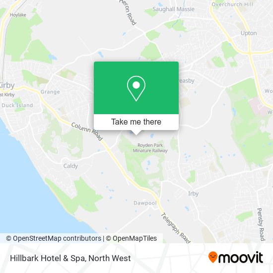 Hillbark Hotel & Spa map