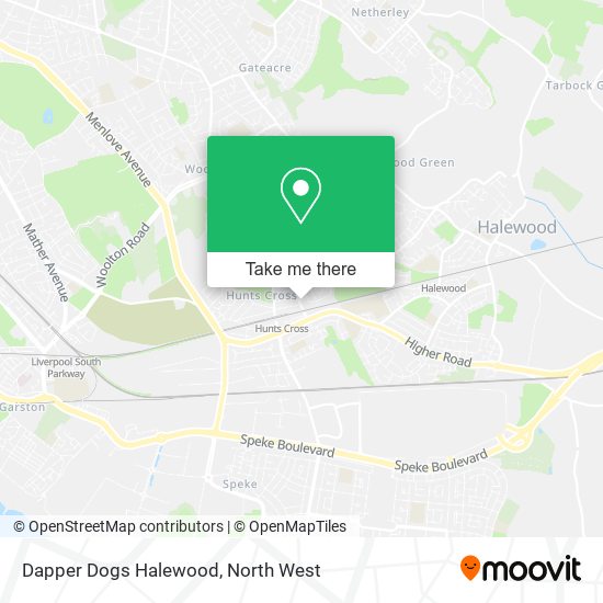 Dapper Dogs Halewood map