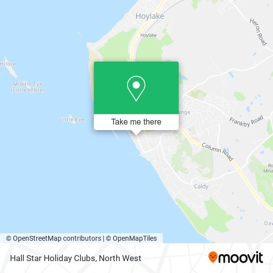 Hall Star Holiday Clubs map