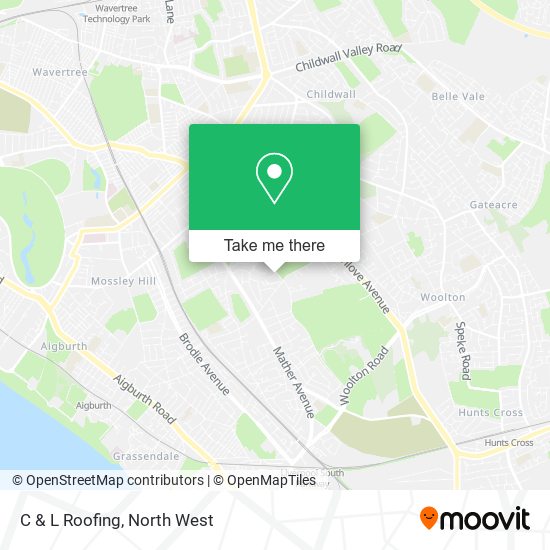C & L Roofing map