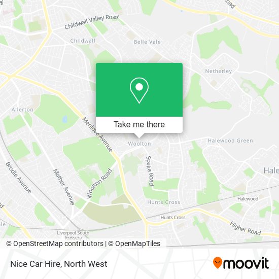 Nice Car Hire map