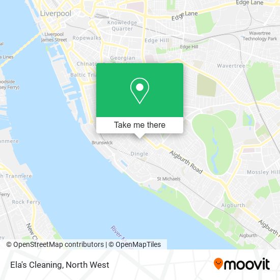 Ela's Cleaning map
