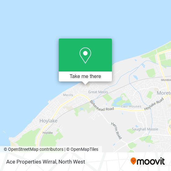 Ace Properties Wirral map