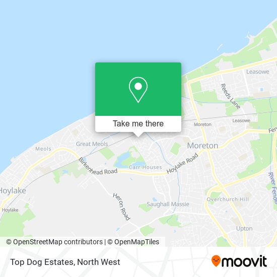 Top Dog Estates map