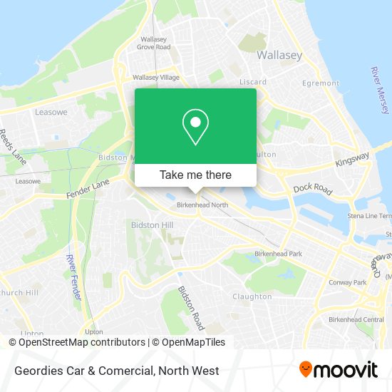 Geordies Car & Comercial map