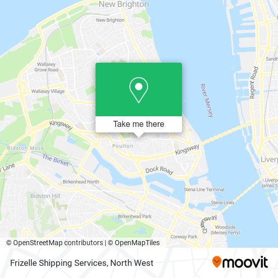 Frizelle Shipping Services map