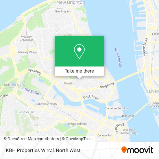 KBH Properties Wirral map