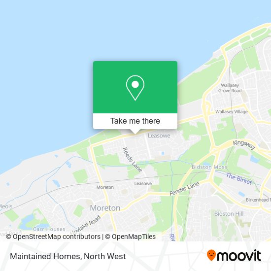 Maintained Homes map