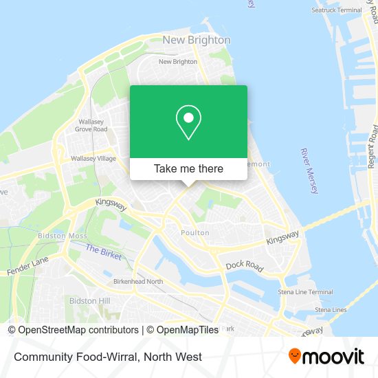 Community Food-Wirral map