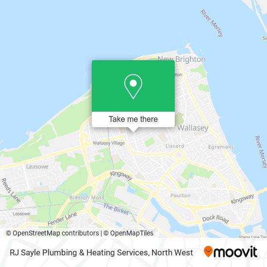 RJ Sayle Plumbing & Heating Services map