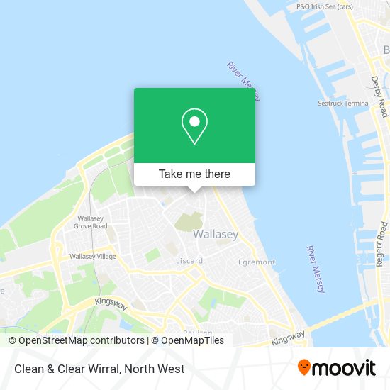 Clean & Clear Wirral map