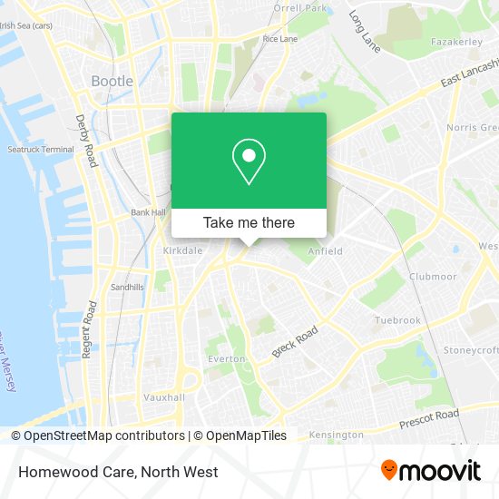 Homewood Care map