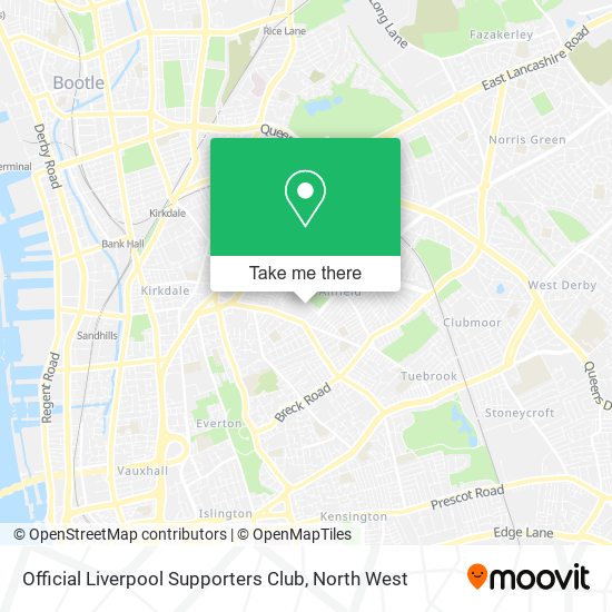 Official Liverpool Supporters Club map