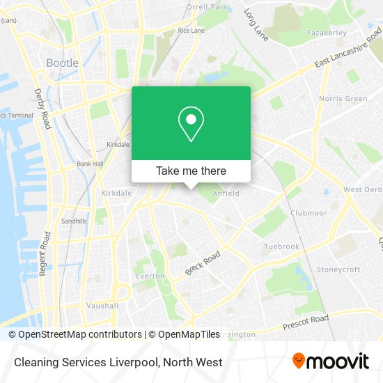 Cleaning Services Liverpool map