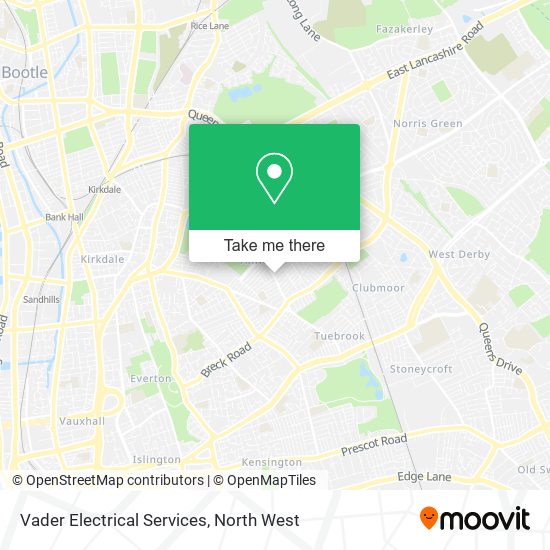 Vader Electrical Services map