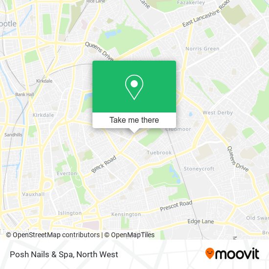 Posh Nails & Spa map