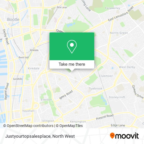 Justyourtopsalesplace map