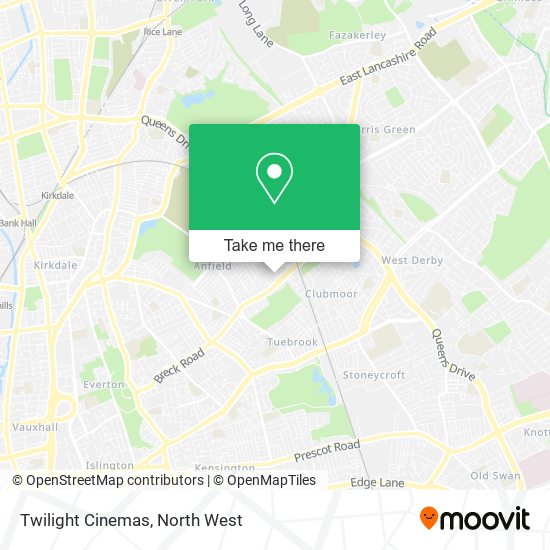 Twilight Cinemas map
