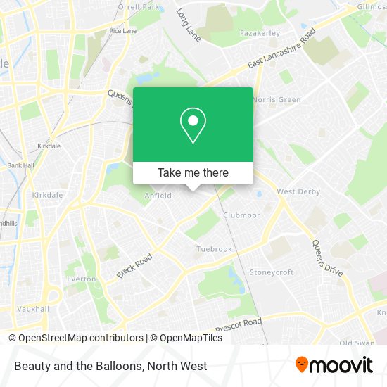 Beauty and the Balloons map