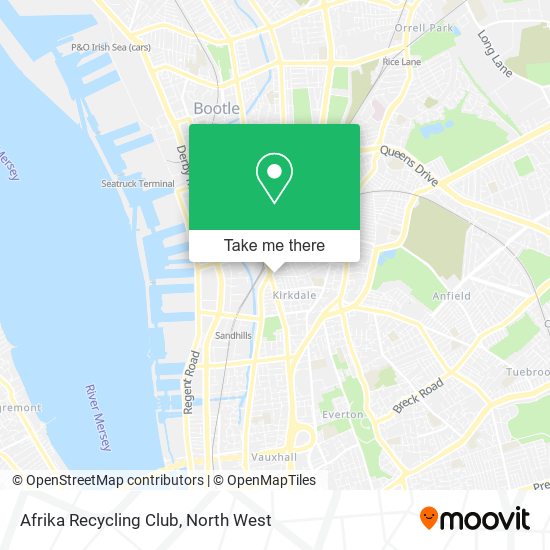 Afrika Recycling Club map