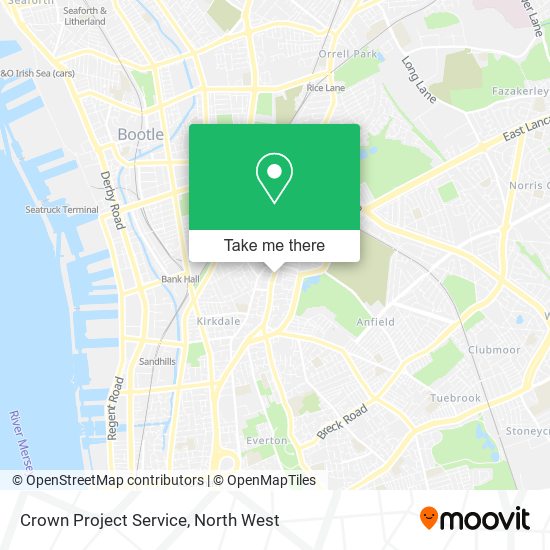 Crown Project Service map
