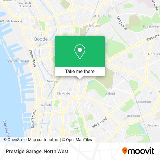 Prestige Garage map