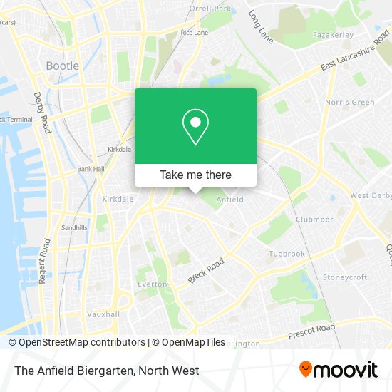 The Anfield Biergarten map