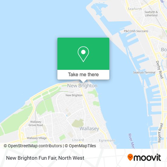 New Brighton Fun Fair map