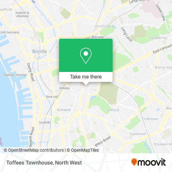 Toffees Townhouse map