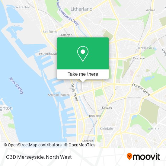 CBD Merseyside map