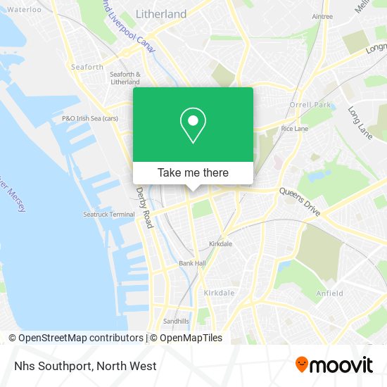 Nhs Southport map