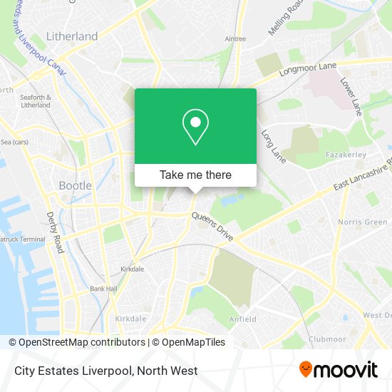 City Estates Liverpool map