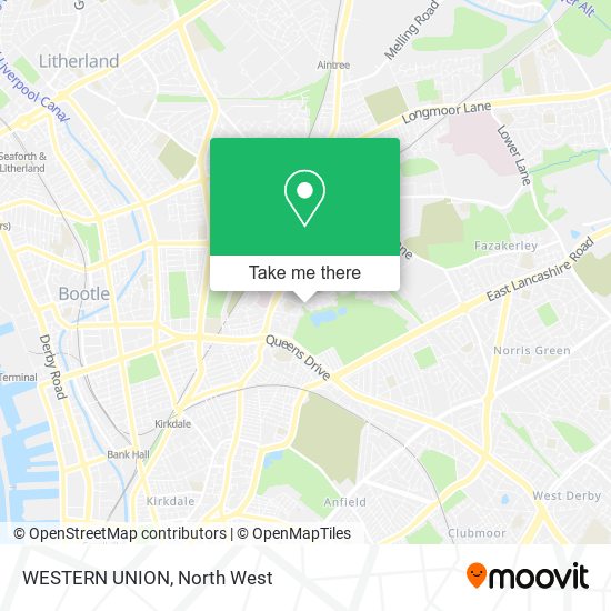 WESTERN UNION map
