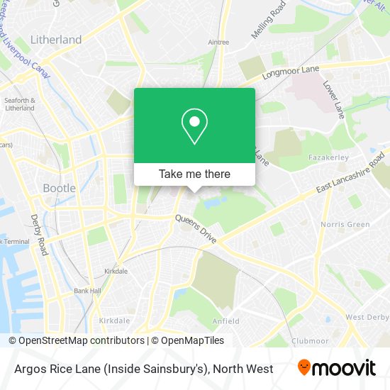 Argos Rice Lane (Inside Sainsbury's) map