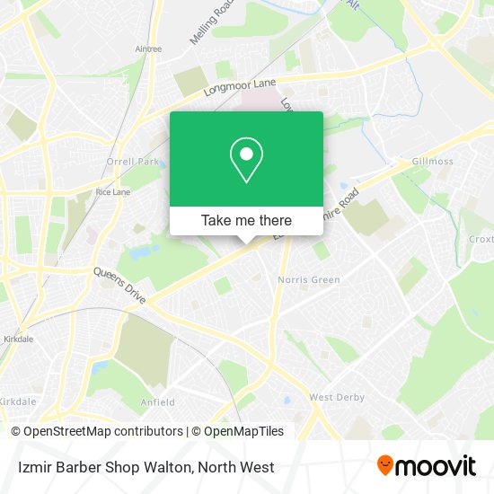 Izmir Barber Shop Walton map